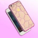 Hot New Product Water Cube 3D Phone Case Shockproof Electroplated Gold Edge TPU Cover for iPhone 6 Mobile Phone Accessory Case