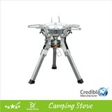 Gas Camping Stove with Large Pot Support and Stable Legs
