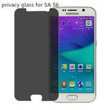 Mobile Accessories Privacy Tempered Glass Screen Protector for Samsung S6