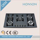 Five Burners Tempered Glass Built in Gas Hob Gas Stove