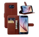 China Wholesale Book Style Flip Leather Case Cover for Samsung Galaxy S7 Cell Phone Case