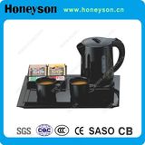 0.8L Plastic Kettle Welcome Tray Set for Hotel Guest Room