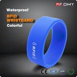 13.56MHz RFID Silicone Wristband for Theme Park