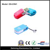 Mini Rotating Micro TF/SD Card Reader (OS-CR41)