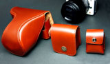 Tan Leather Camera Bag (KZ4004)