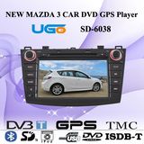 UGO Super Wide 8 Inch Screen Car DVD GPS Player for Mazda 3 (SD-6038)