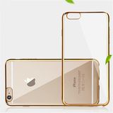 Top Selling Ultra-Thin Electroplated Transparent TPU Mobile Phone Case for iPhone 6/6s Plus