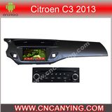 Car DVD Player for Pure Android 4.4 Car DVD Player with A9 CPU Capacitive Touch Screen GPS Bluetooth for Citroen C3 2013 (AD-7073)