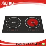 Double Burner Cookware of Home Appliance, Kitchenware, Infrared Heater, Stove, (SM-DIC07)