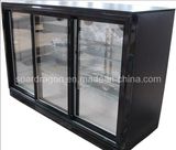 Convenience Store 3 Sliding Doors Black Beer Refrigerator (WGL-298SF)