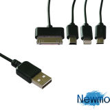 4 in 1 USB Cable USB Data Charging Cable for iPhone, Samsung