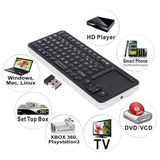 2.4G IR Rii Mini I6 Wireless Keyboard Universal Remote Control 2 in 1 Black