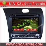 Car DVD Player for Pure Android 4.4 Car DVD Player with A9 CPU Capacitive Touch Screen GPS Bluetooth for KIA K3/Forte/Cerato (AD-8050)