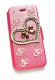 Pearl Heart Bowknot Mobile Phone Case for iPhone 5 (MB1205)