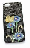 Inlaid Rhinestone Flower Back for iPhone Cover