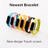 2015 New Smart Bracelet Wristband for Ios Android Smartphonetouch Screen Waterproof Call/Message Reminder Better Than Xiaomi Bracelet