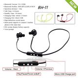 New Sports Wireless Bluetooth Flat Noodle Headset