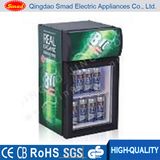 21L Glass Door Mini Counter Top Display Refrigerator