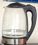 New 2.0 Liter Electric& Pyrex Glass Water Kettle (Blue LED-light)