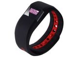 Black Silicone Adjustable Strap Smart Sports Activity Bracelet Romote Capture Function