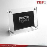 Acrylic Photo Frame with Magnet PMMA Photo Frame with Metal Legs