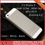 1: 1 Single Micro SIM Card Phone5 I5 Mtk6577 Android 4.0 Smart Mobile Phone 512m 16g 8.0MP Camera 4.0'' Capacitive Star H2000++