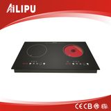 Sensor Touch Double Burners Induction Cooker and Infrared Cooker (SM-DIC09A-1)