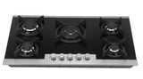 5 Burers Termpered Glass Panel Gas Stove