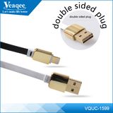 Veaqee Wholesale Double Sided Plug Cell Phone USB Data Cable