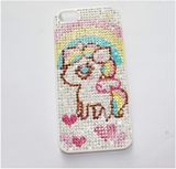 Inlaid Rhinestone Unicorn for iPhone 5/5s Back Cover (MB1052)