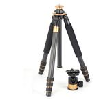 Carbon Fiber Professional Camera Tripod with 28mm Diameter Tube and 45mm Diameter Panoramic Ball Head