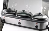 New Design Triple Slow Cooker-Three 1.6qt Capacity Round Shape