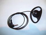 D Shape Listen Only Earpiece 3.5mm for Two Way Radio Speaker Microphones