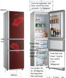 Big Volume /Newest Pattern Refrigerator Bcd-219L