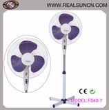 16 Inch Stand Fan with X Cross Base LED Indicator Light