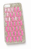 Crystal Diamante Light Rose Mobile Phone Case (MB1265)