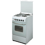 2 Gas Burner 2 Electric Hotplate Free Standing Cooker (KZ-620)