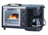 3 in 1 Breakfast Maker with Coffee Maker. Fry Pan and Toaster Oven