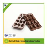 Funny Dinasour Shaped Silicon Bakeware Mold for Chocolate, Jelly, Candy - 12pieces, Baking Mould, Bakeware Tools