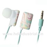 Low Cost Heat Transfer Gift Earbud Earphone (HD-E023)