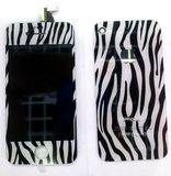 LCD Complete and Back Cover for iPhone 4/4s White and Black Stripe