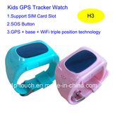 Multiple Languange Smart Kids GPS Tracker Watch (H3)