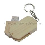 Swivel Wooden USB Flash Drive (TY7035)