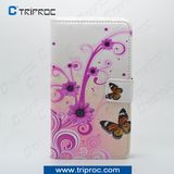 OEM Customized Color Printed PU Leather Cell Phone Cover for Samsung Galaxy Note 3 (Butterfly 04)