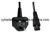 British Bsi Non-Rewireable Plug to Iec C5 Laptop Cords (HDB08/QT1)