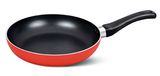 Aluminium Non-Stick Frypan with Metallic Red Paint