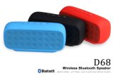 Plastic Bluetooth Speaker for Smart Phone /Laptop (MKM-D68)