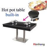 Table with Induction Cooker Hot Pot Desk