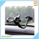 S022 Wholesale Car Mount Gooseneck Double Clip Mobile Holder