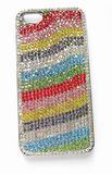 Rainbow Electroplated Rhinestone Chain Phone Case